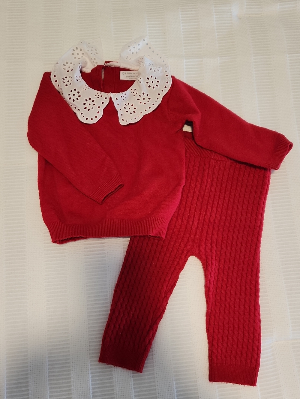 Primark Red Knit Outfit